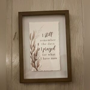 Framed Inspirational Print